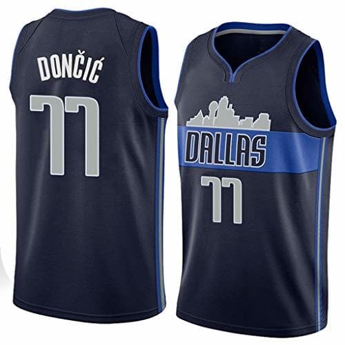 Producto Oquta Luka Doncic Dallas Mavericks #77 Basketball Jersey Black Blue