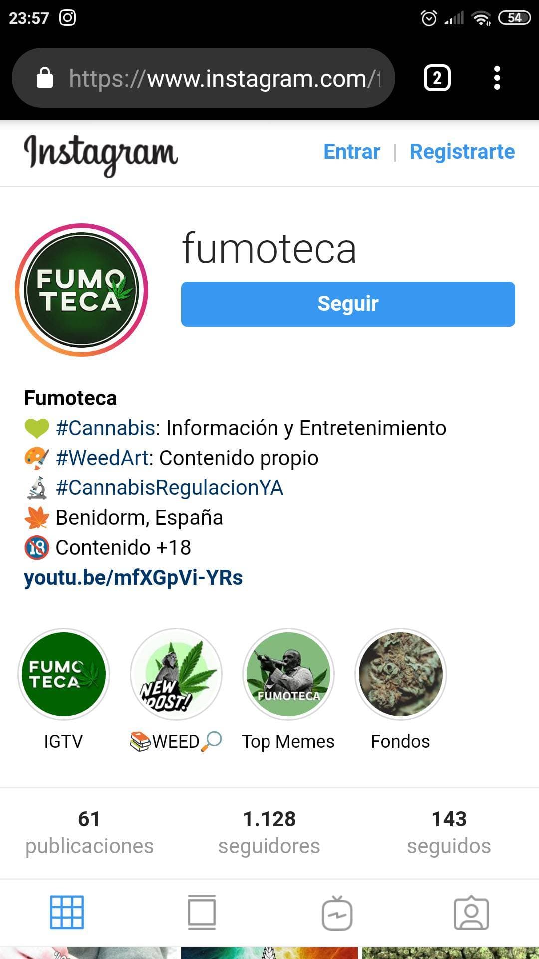 Fashion Fumoteca- Divulgación Cannabica y humor