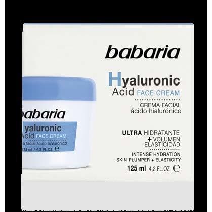 Belleza BABARIA CREMA FACIAL ÁCIDO HIALURÓNICO 125ML