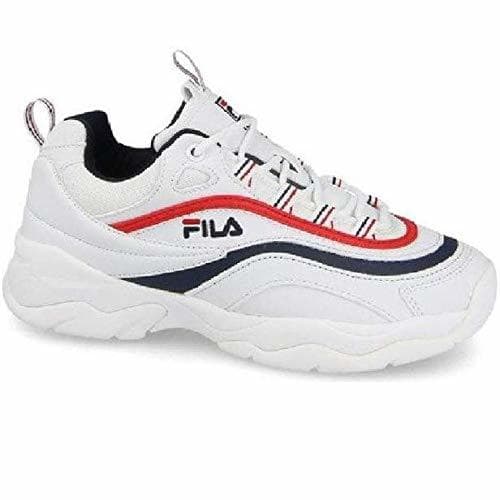 Fashion Fila Ray W Calzado White/Navy/Red