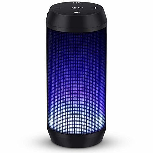 Electronic ELEHOT Altavoz Bluetooth Portatiles con Luz de 5 Modos Recargable USB Altavoces