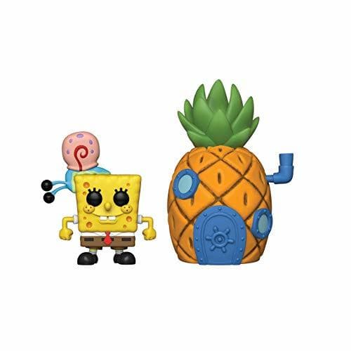 Game Funko- Pop Vinilo Squarepants S3: Spongebob w/Pineapple Figura Coleccionable,