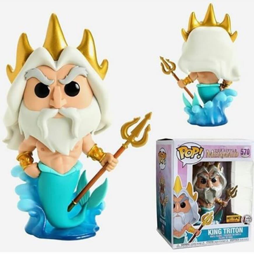 Fashion Figura Vinilo King Triton (Oversize) 570 | Ariel La Sirenita ¡Funko ...