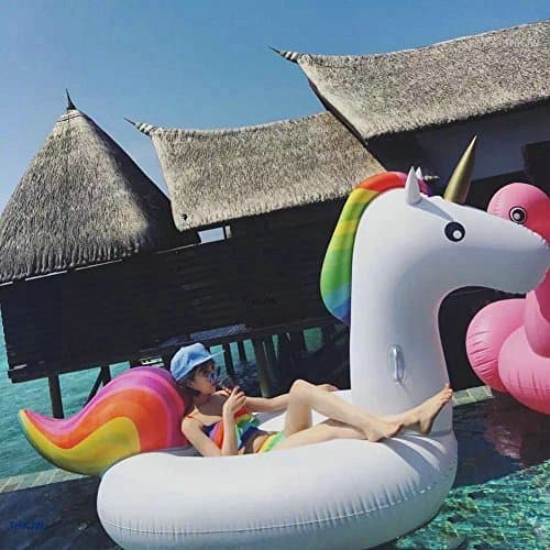 Product Jasonwell Unicornio Hinchable colchonetas Piscina Inflable Flotador Unicornio Piscina para Adultos y