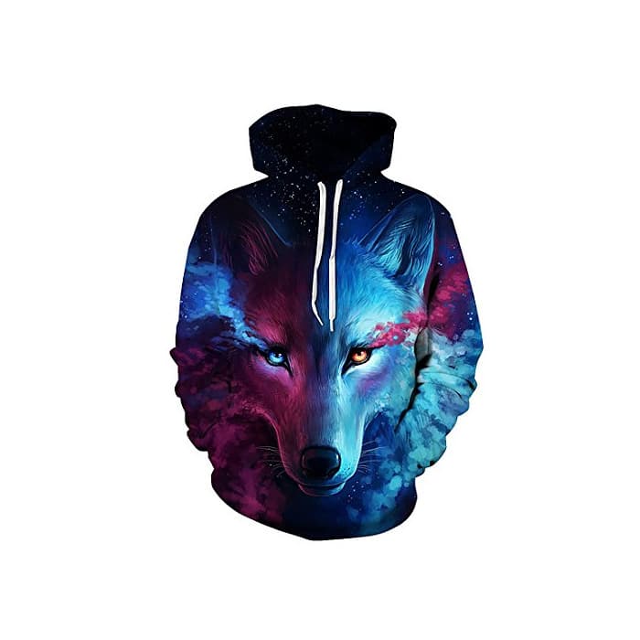 Fashion Hombre Unisex 3D Impreso Arte Suéter Cuello Redondo Sudadera con Capucha de