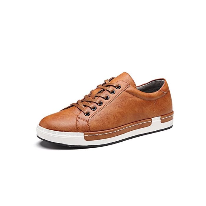 Fashion Zapatos de Cordones para Hombre Conducción Zapatillas Cuero Casual Shoes Attività Commerciale