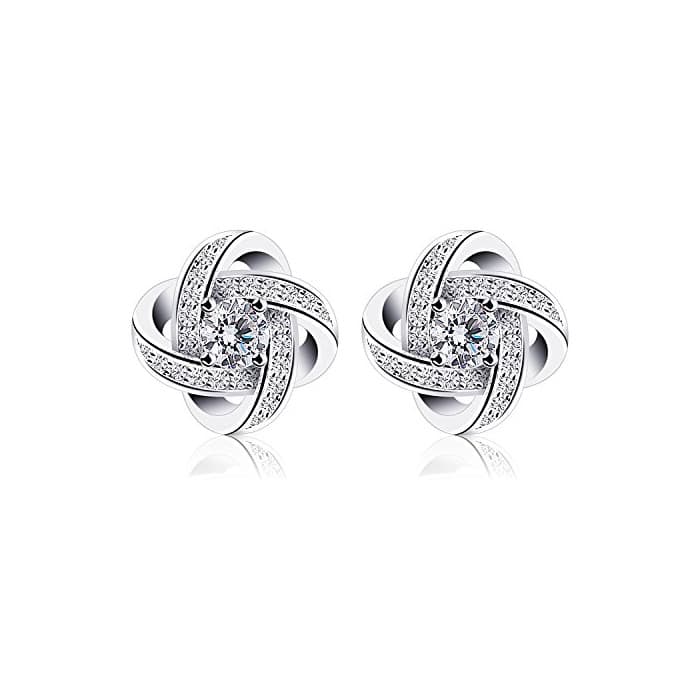 Fashion B.Catcher Pendientes Mujer Plata de Ley 925 ''Eres la luz de mis