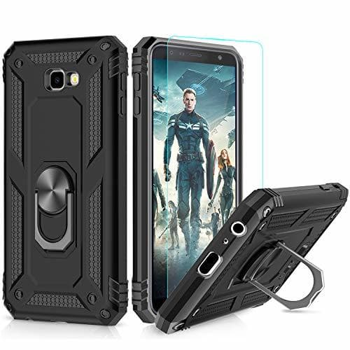 Electronic LeYi Compatible with Funda Samsung Galaxy J4 Plus Armor Carcasa con 360