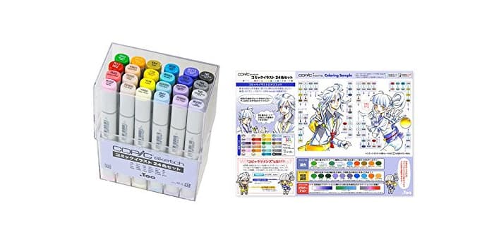 Product Copic Sketch set-Copic Sketch Comic Illustration 24 color set