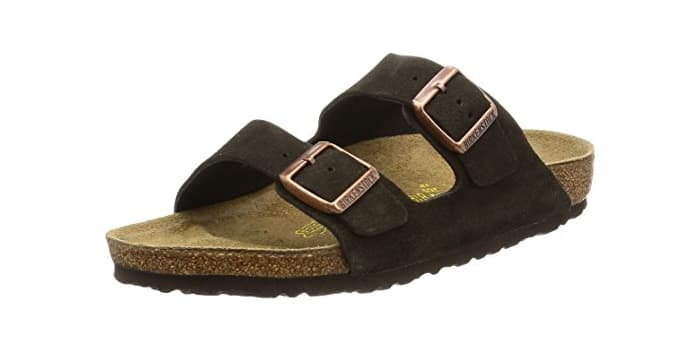 Moda Birkenstock Arizona, Zapatos con Hebilla Unisex Adulto, Marrón