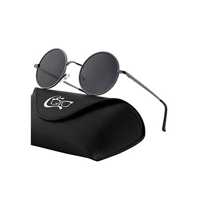 Fashion CGID E01 Estilo Vintage Retro Lennon inspirado círculo metálico redondo gafas de