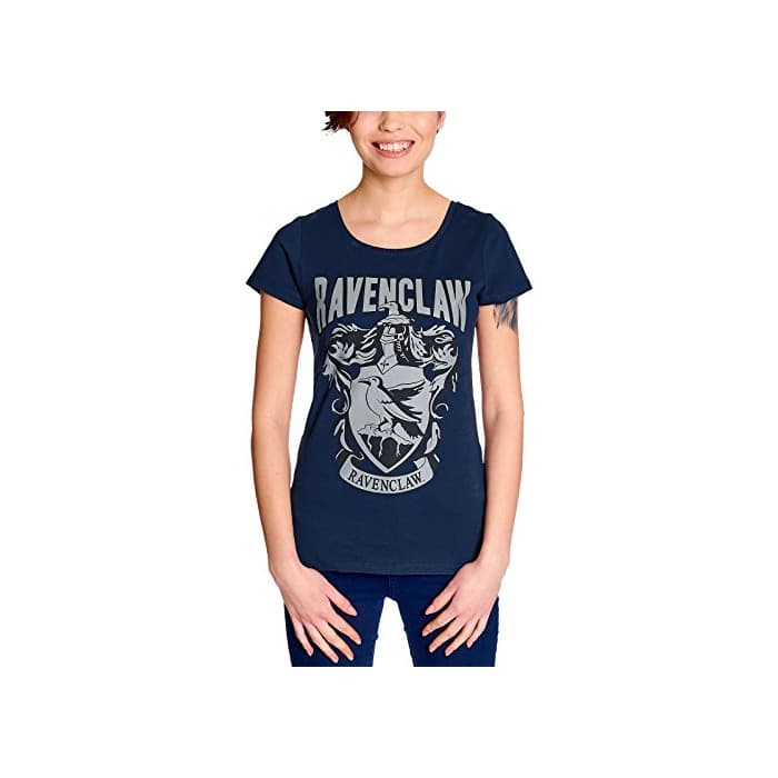 Moda Elbenwald Harry Potter Camiseta de Las Señoras de Ravenclaw Cresta de Algodón