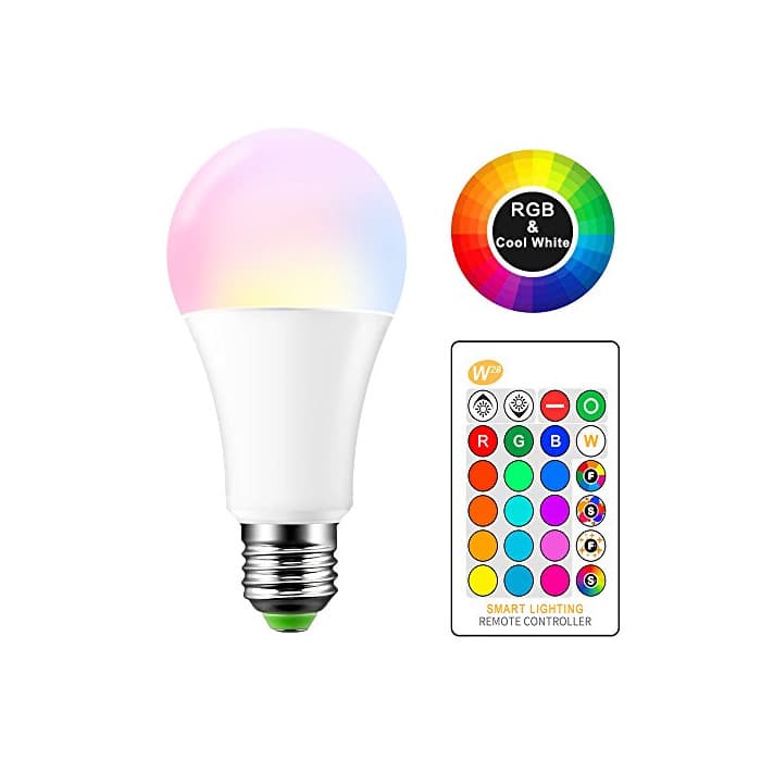 Producto ONEVER 15W RGBW Bombilla LED E27 Cambio de color Atmósfera Iluminación Lámpara