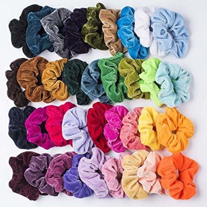 Fashion Dorical 40pcs Goma de Pelo Lazo de Pelo Elástico Banda Multi Colores