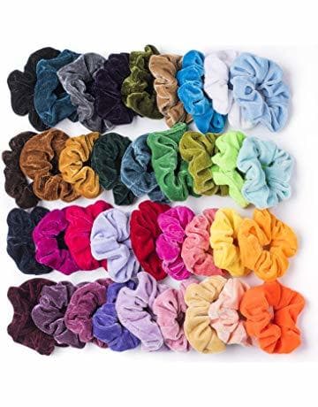 Moda Dorical 40pcs Goma de Pelo Lazo de Pelo Elástico Banda Multi Colores