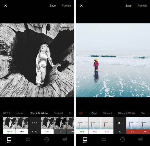 App VSCO: Editor de Fotos y Vídeos