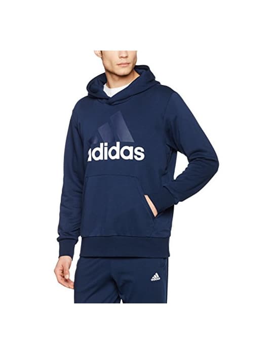 Fitness adidas ESS LIN P/O FT Sudadera con capucha, Hombre, Azul