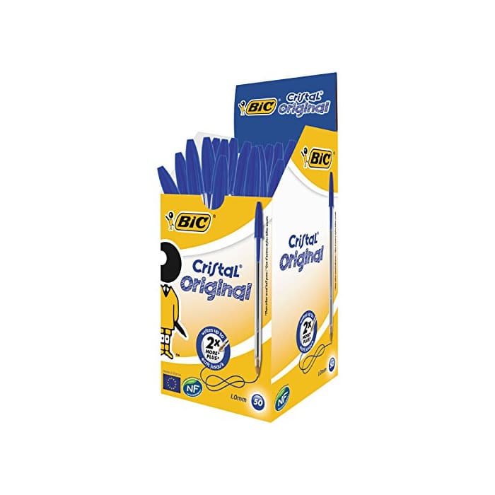 Producto BIC Cristal Original - Caja de 50 unidades, bolígrafos punta media