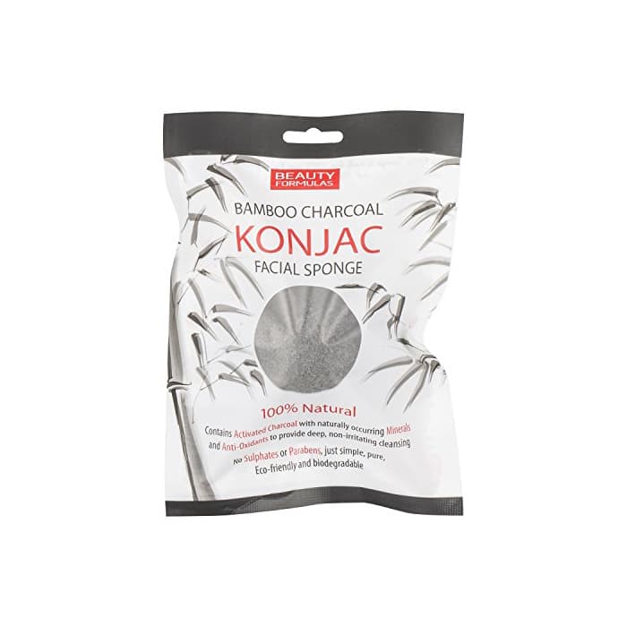 Product Esponja facial Konjac de carbón de bambú