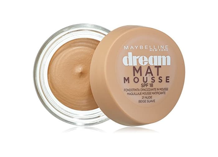 Belleza Maybelline New York Base de maquillaje Dream Mat Mousse nº 21 Beige