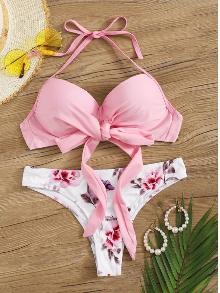 Producto Bikini top con estampado floral