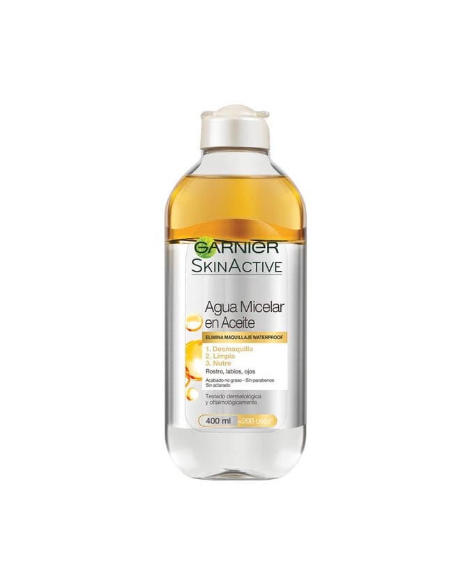 Beauty Garnier Skin Active Agua Micelar en Aceite Pieles Normales y Sensibles Elimina