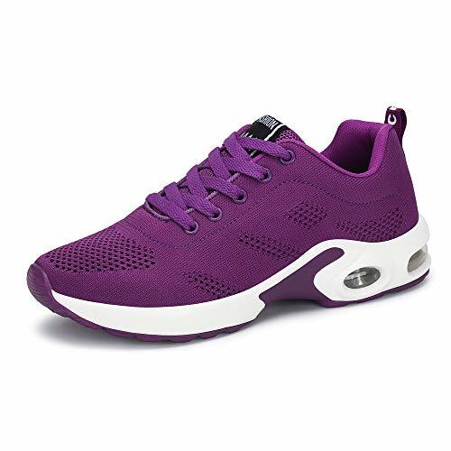 Fashion Zapatillas Deportivas de Mujer Air Cordones Zapatillas de Running Fitness Sneakers 4cm