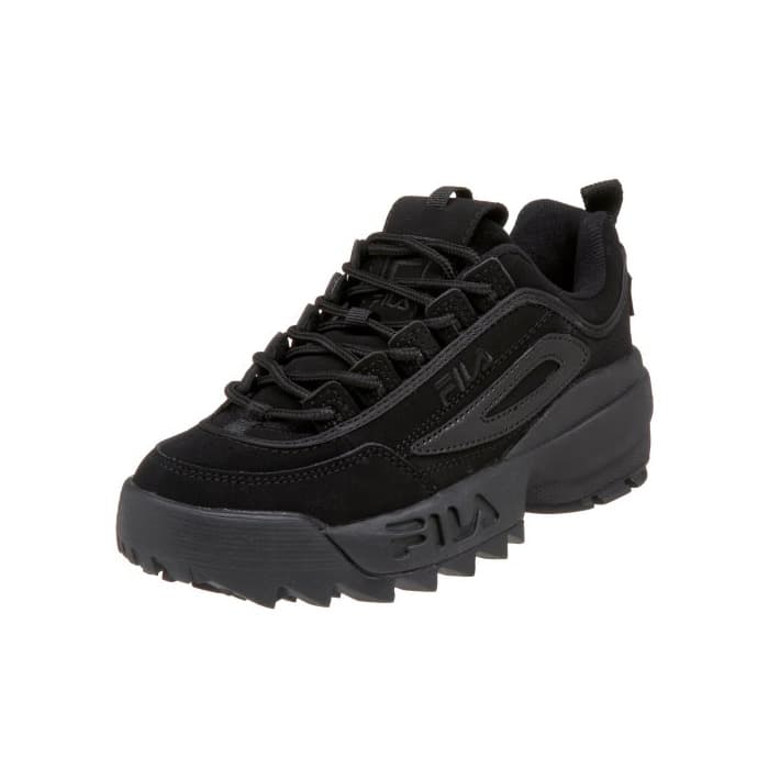 Moda Fila Youth Disruptor II Synthetic Triple Black Entrenadores 38.5 EU