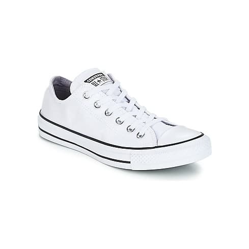 Fashion Converse Chuck Taylor All Star Ox, Zapatillas de Lona, Unisex, Blanco