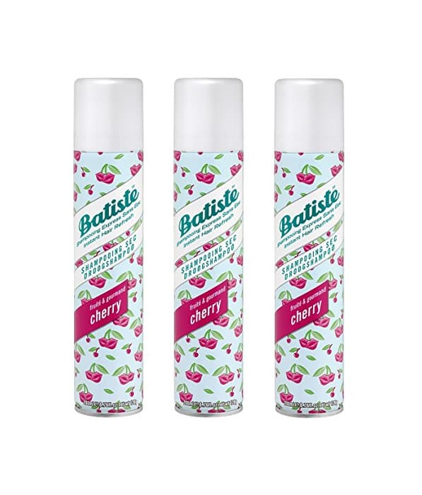 Belleza Batiste Cherry Dry Champú - 3 Recipientes de 200 ml - Total