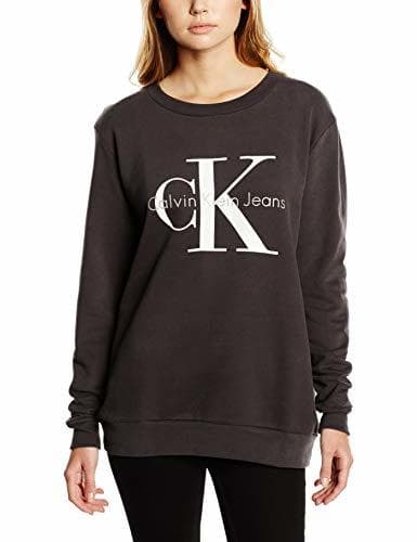 Fashion Calvin Klein Crew Neck Hwk - Camiseta de manga larga para mujer,