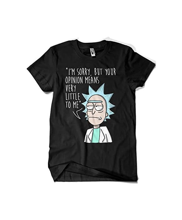 Moda 1571-Camiseta Premium, Rick and Morty - Your Opinion