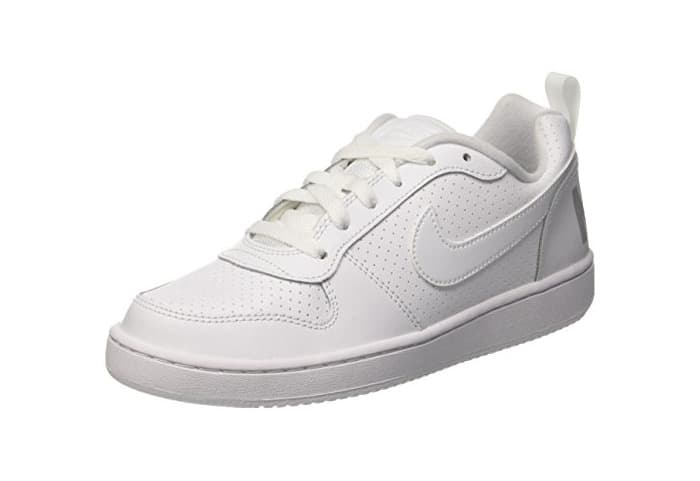 Fashion Nike Court Borough Low Gs, Zapatillas de Baloncesto Unisex Niños, Blanco