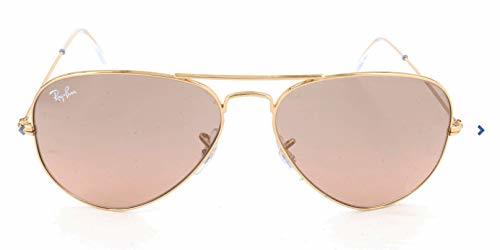 Fashion Ray-Ban Aviator Large Metal, Gafas de Sol Unisex Adulto, Transparente