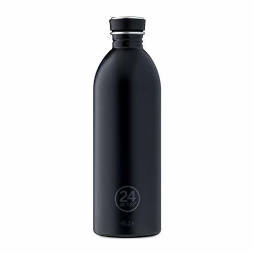 Fitness Bidón acero negro 24 bottles