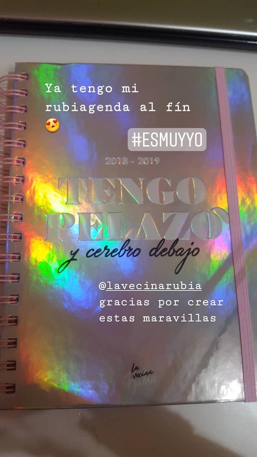 Moda Agenda 2018-2019 La Vecina Rubia - Tengo pelazo y cerebro debajo