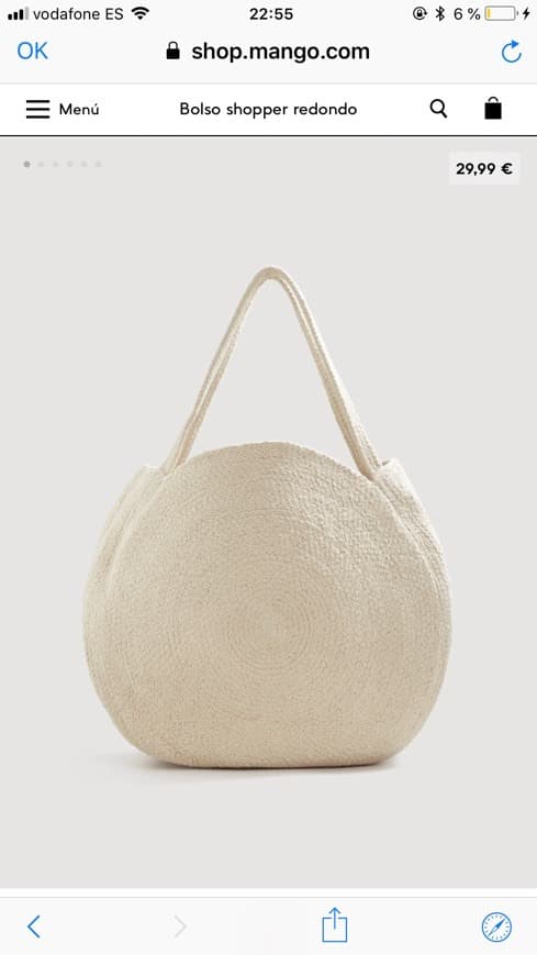 Moda Bolso shopper redondo