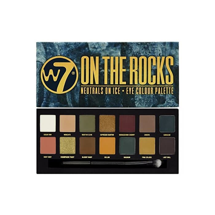 Beauty W7 En Las Rocas Naturals sobre hielo ojos paleta de colores