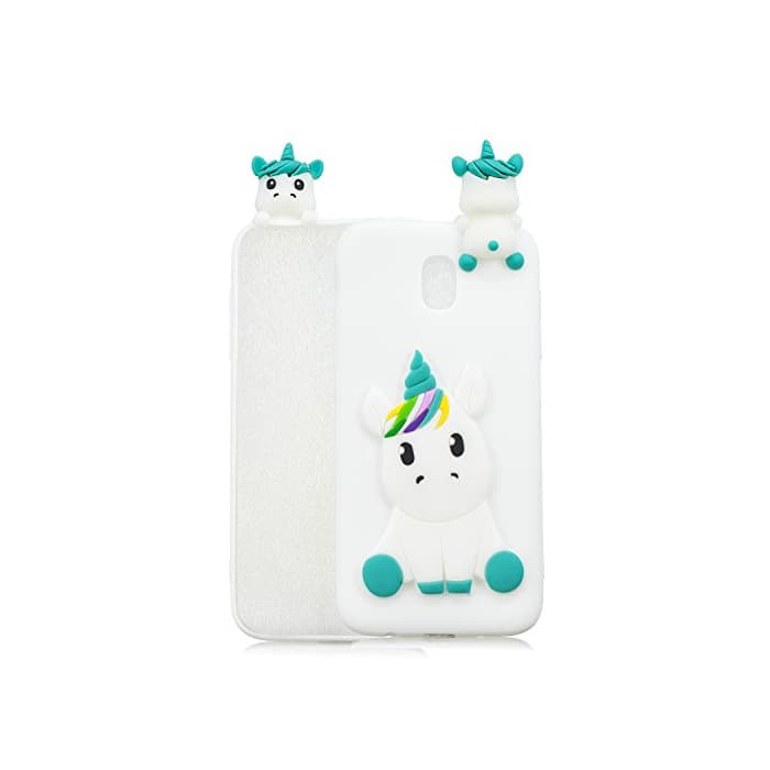 Electronic HopMore Funda para Samsung Galaxy J5 2017 Silicona Dibujos Panda Unicornio Divertidas