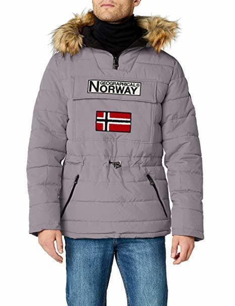 Fashion Geographical Norway Casimire, Parka para Hombre, Gris