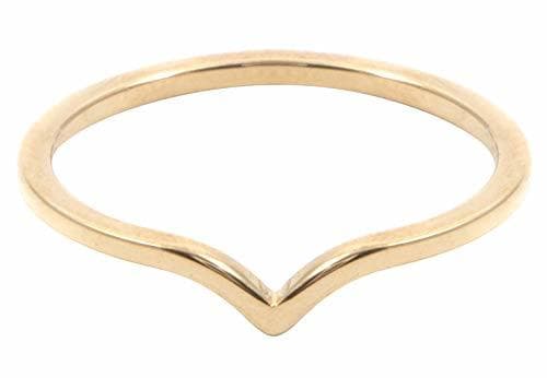 Moda Happiness Boutique Damas Anillo Curvado en Color Oro