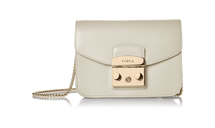 Fashion Furla - Metropolis Mini Crossbody, Shoppers y bolsos de hombro Mujer, Weiß