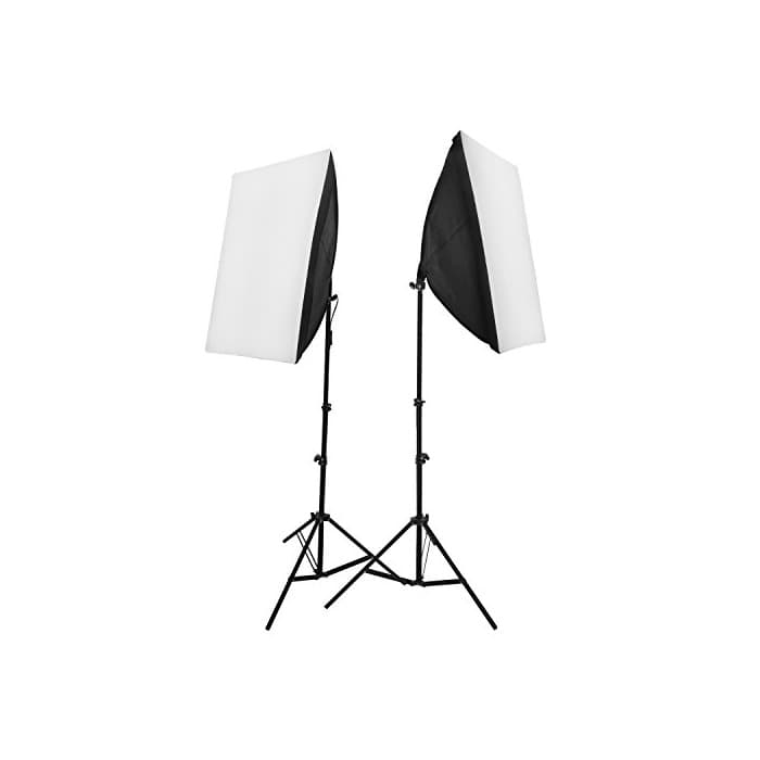 Electronic 2 x Kit de Iluminación 50x70cm softbox Fotografía Continua luz Daynight Foto