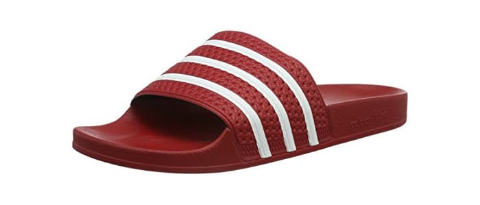 Fashion adidas Adilette, Zapatos de playa y piscina Unisex adulto, Rojo