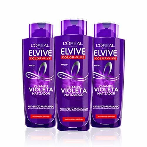 Belleza L'Oréal Paris Elvive Color Vive Champú Violeta Matizador para el Pelo con