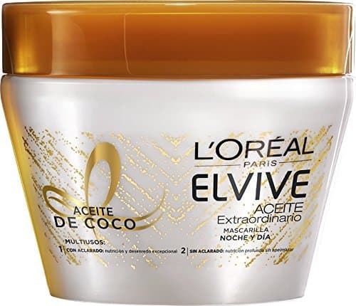 Belleza L'Oreal Paris Elvive Mascarilla Aceite de Coco Noche y Día - 3