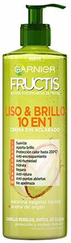 Belleza Garnier Fructis Liso y Brillo 10 en 1 Tratamiento Capilar Pelo Liso,