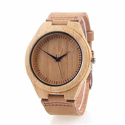 Moda Reloj de Madera de Bambú para Mujer