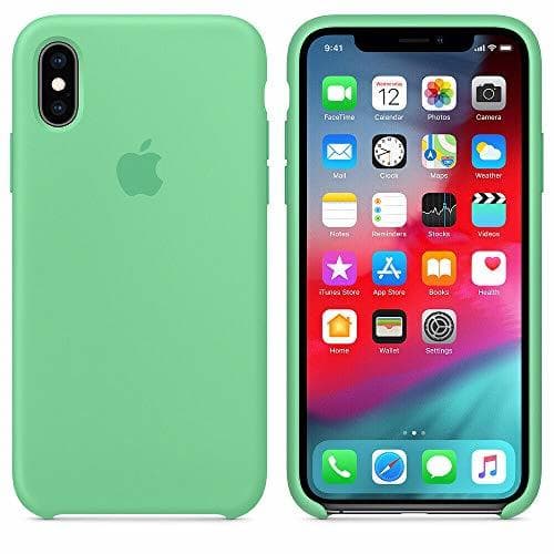 Electronic Funda Silicona para iPhone XR Silicone Case, Logo Manzana, Textura Suave, Forro