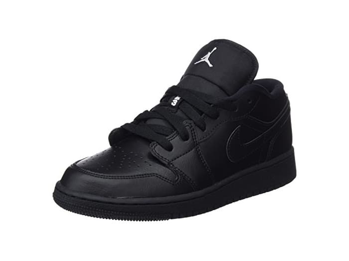 Fashion Nike Air Jordan 1 Low GS, Zapatillas Unisex Niños, Negro